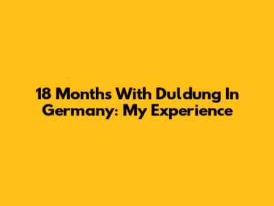 18 Months With Duldung In Germany: My Experience