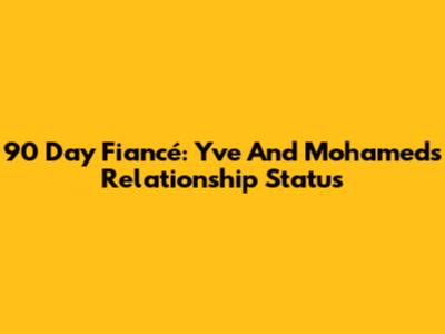 90 Day Fiancé: Yve And Mohamed's Relationship Status