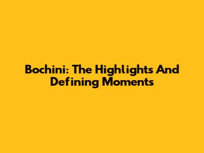 Bochini: The Highlights And Defining Moments