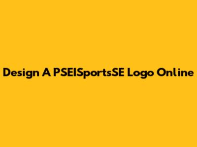 Design A PSEISportsSE Logo Online