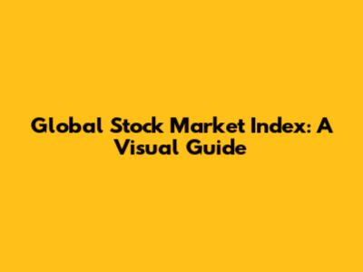 Global Stock Market Index: A Visual Guide