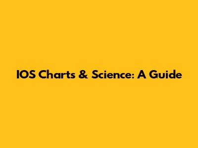 IOS Charts & Science: A Guide
