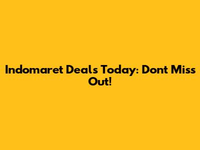 Indomaret Deals Today: Don't Miss Out!