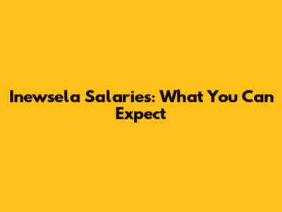Inewsela Salaries: What You Can Expect