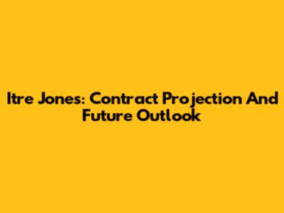 Itre Jones: Contract Projection And Future Outlook
