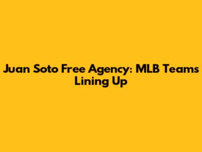 Juan Soto Free Agency: MLB Teams Lining Up