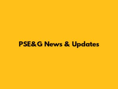 PSE&G News & Updates