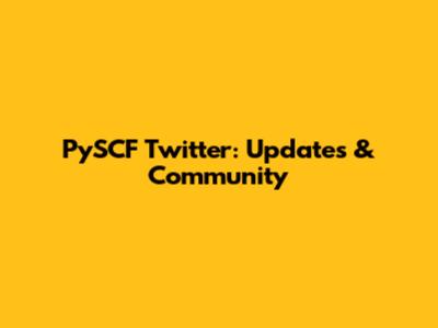 PySCF Twitter: Updates & Community