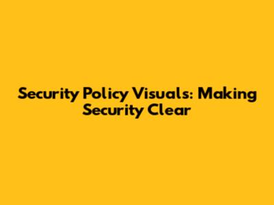 Security Policy Visuals: Making Security Clear