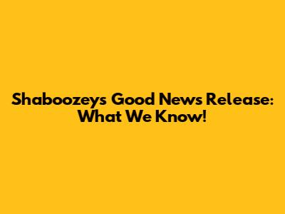 Shaboozey's 'Good News' Release: What We Know!