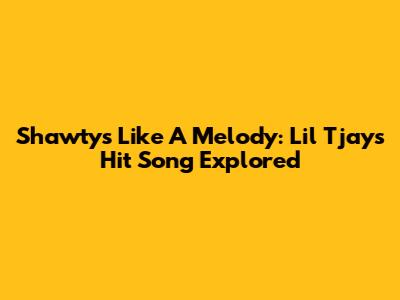 Shawty's Like A Melody: Lil Tjay's Hit Song Explored